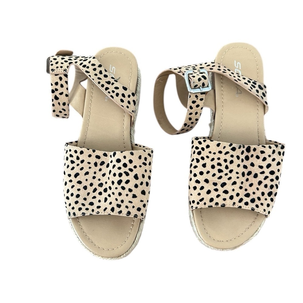 Soda Leopard Print Women's Espadrille - Picture 2 of 4